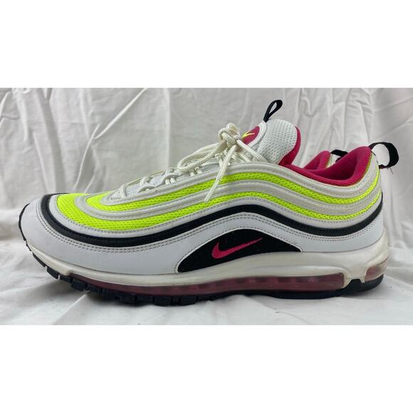 Nike Air Max 97 White Black Volt Rush Pink athletic shoes sneakers CI9871-100 12 main image 6
